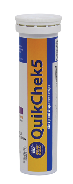 Aussie Gold - Quik Chek5 in 1 Pool Water Test Strips
